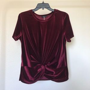 Velvet Knotted Tee